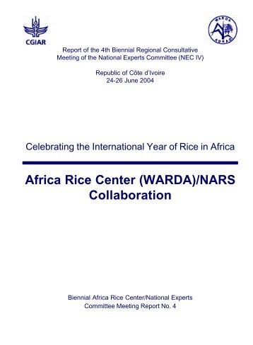 WARDA NEC 1 - Africa Rice Center