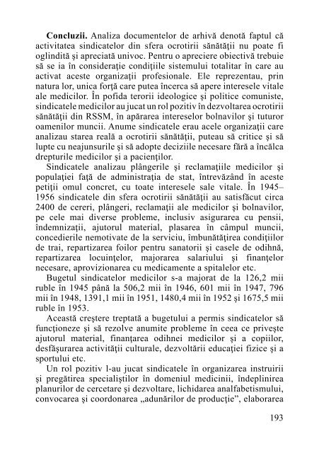 ISTORIA SINDICATULUI „SĂNĂTATEA” - Sindicatul "Sănătatea"