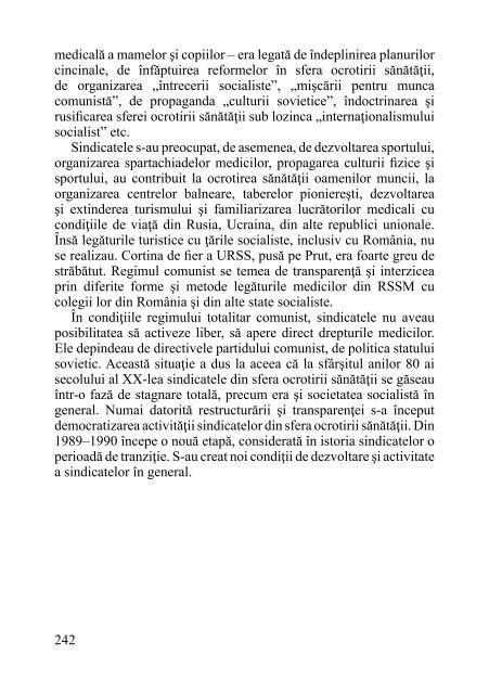 ISTORIA SINDICATULUI „SĂNĂTATEA” - Sindicatul "Sănătatea"