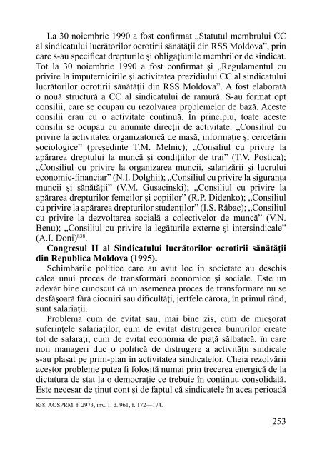 ISTORIA SINDICATULUI „SĂNĂTATEA” - Sindicatul "Sănătatea"