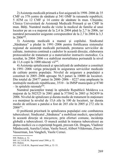 ISTORIA SINDICATULUI „SĂNĂTATEA” - Sindicatul "Sănătatea"