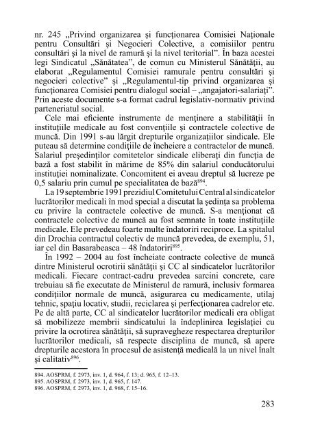 ISTORIA SINDICATULUI „SĂNĂTATEA” - Sindicatul "Sănătatea"