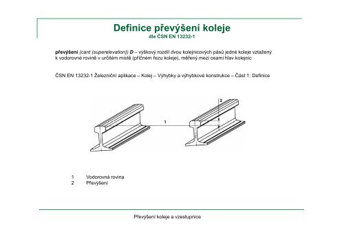 PÃ…Â™evÃƒÂ½Ã…Â¡enÃƒÂ­ koleje a vzestupnice