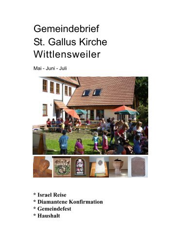 Gemeindebrief Mai-Juni-Juli 2009 - Evangelische Kirchengemeinde ...