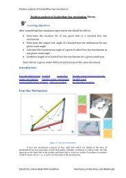 Introduction Four Bar Mechanism - SOLVE - The Virtual Lab @ NITK ...