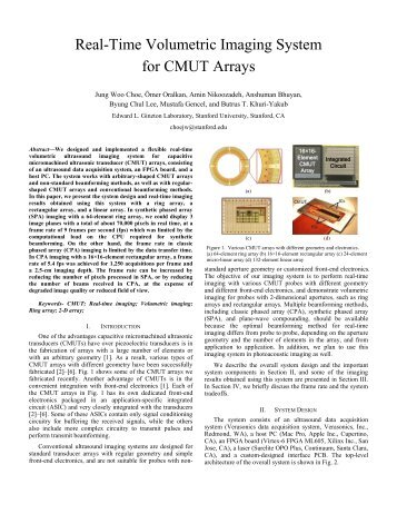 Paper Title - Khuri-Yakub Ultrasonics Group - Stanford University