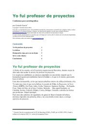 Yo fui profesor de proyectos - arqueting