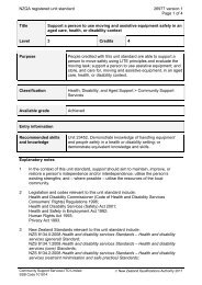 NZQA registered unit standard 26977 version 1 Page ... - Careerforce