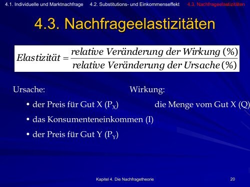 Mikro-Vorlesung 4 - Die Nachfragetheorie.pdf - Webgarden