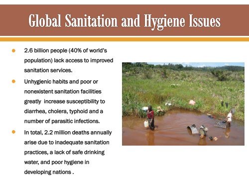 The Importance of Sanitation and Hygiene Practices in ... - USC