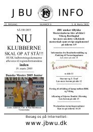 jbu-info@jbwu.dk - Jydsk Bowling Union