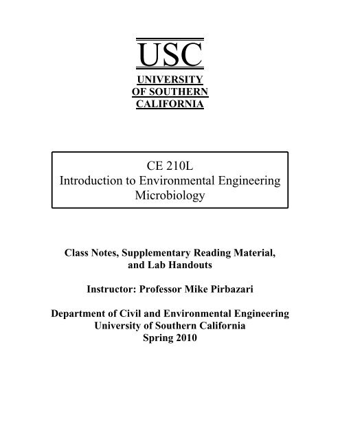 Course Syllabus - Fall 2010 - USC - University of Southern California