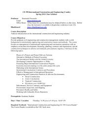 Course Syllabus - Spring 2012 - USC