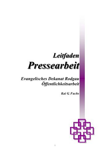 Leitfaden Pressearbeit.pub - Dekanat Rodgau