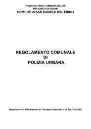 regolamento comunale di polizia urbana - Reti Civiche FRIULI ...