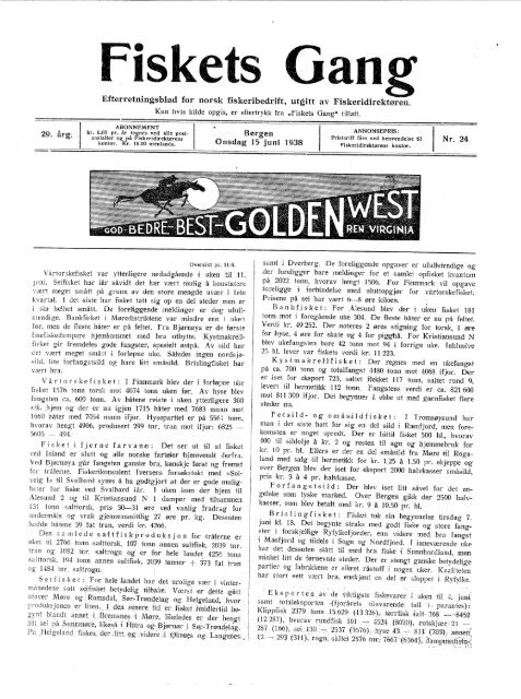 Fiskets Gang, nr 24, 1938