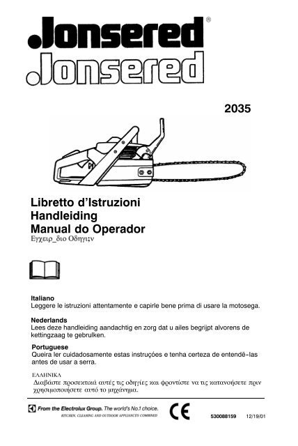 Libretto d'Istruzioni Handleiding Manual do ... - Jonsered.com