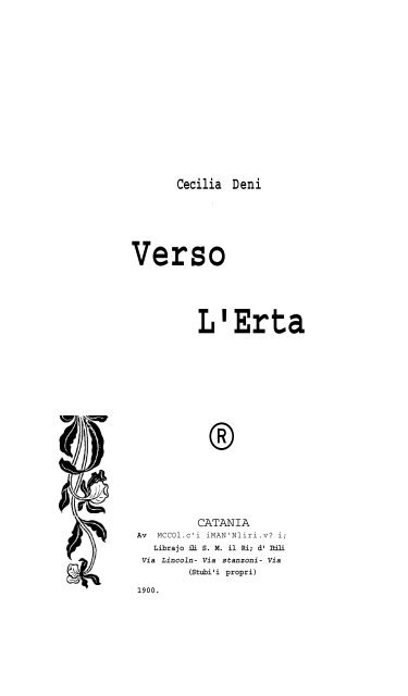 Verso L'Erta - The University of Chicago Library