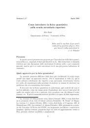 Come introdurre la fisica quantistica nella scuola secondaria superiore