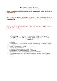 Copia in pdf della lezione 1, le funzioni lineari - Matematica