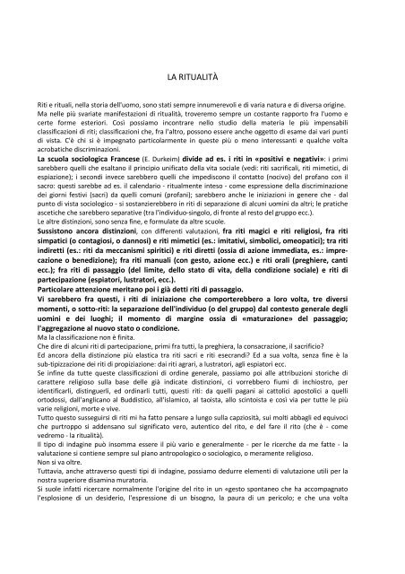 Tavola Architettonica (Monografia) - La Ritualità - panasur