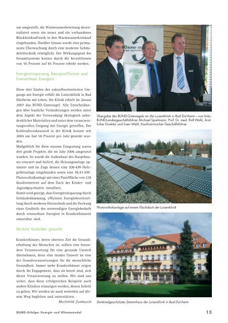 Erfolge in Energie- und Klimaschutz - BUND Konstanz