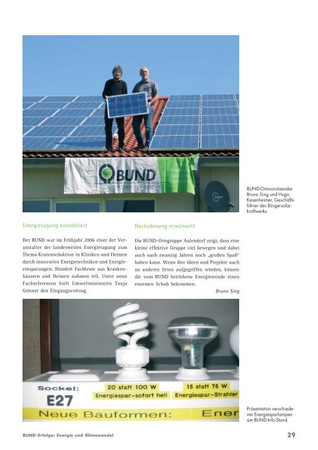 Erfolge in Energie- und Klimaschutz - BUND Konstanz