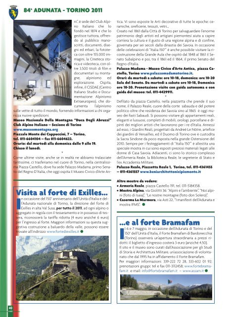 Aprile 2011 - ANNO XC - N° 4 - Associazione Nazionale Alpini