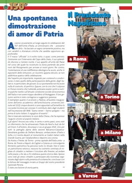 Aprile 2011 - ANNO XC - N° 4 - Associazione Nazionale Alpini