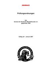 Prüfungsordnung 2007 - beim Verein für Deutsche Wachtelhunde