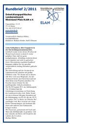 Rundbrief 2/2011 - ELAN