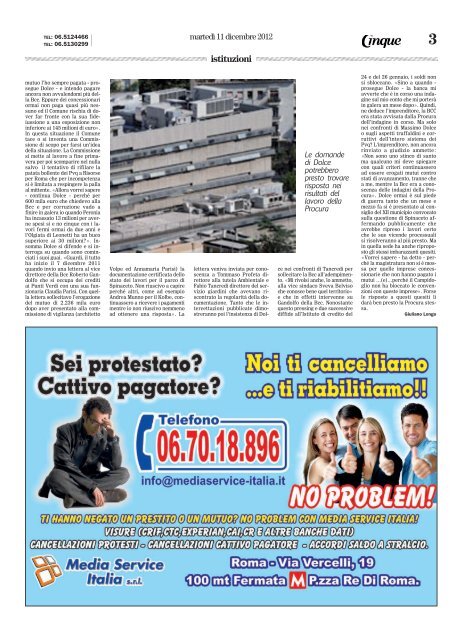 «IL SISTEMA PVQ» - Cinque Quotidiano