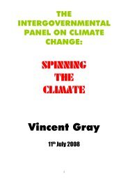 SPINNING THE CLIMATE Vincent Gray - KlimaNotizen