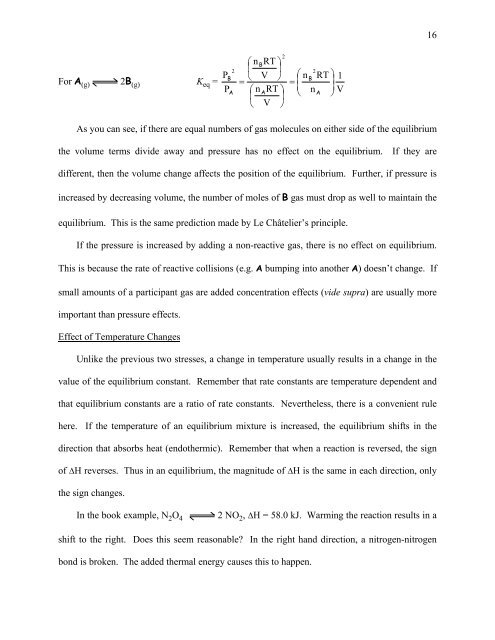 Chapter 15 – Chemical Equilibrium