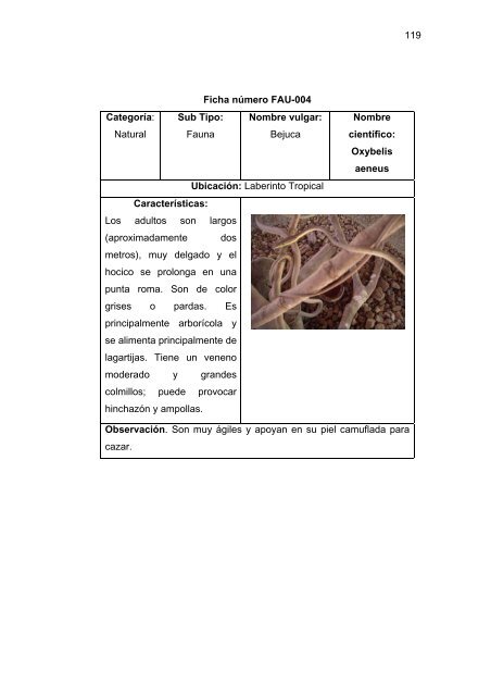 propuesta para mejorar el aprovechamiento ecoturistico de la ...