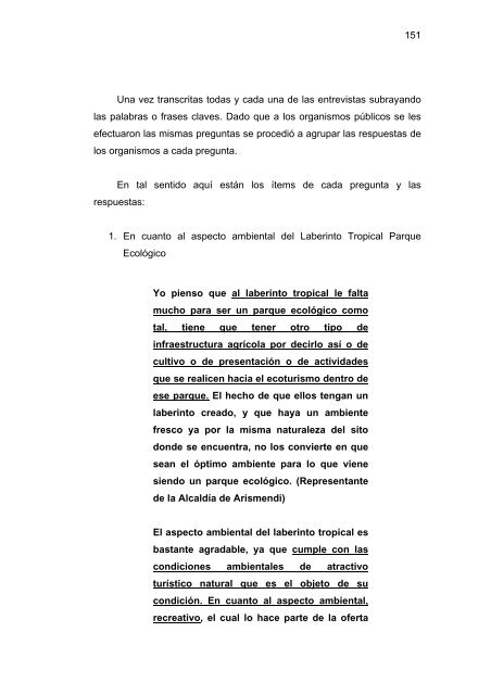 propuesta para mejorar el aprovechamiento ecoturistico de la ...