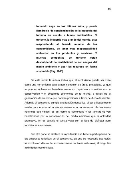 propuesta para mejorar el aprovechamiento ecoturistico de la ...