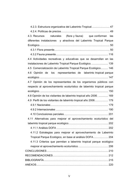 propuesta para mejorar el aprovechamiento ecoturistico de la ...