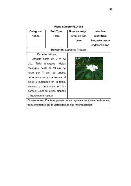 propuesta para mejorar el aprovechamiento ecoturistico de la ...