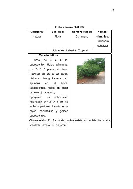 propuesta para mejorar el aprovechamiento ecoturistico de la ...