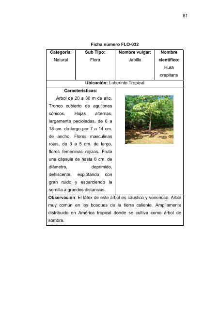 propuesta para mejorar el aprovechamiento ecoturistico de la ...