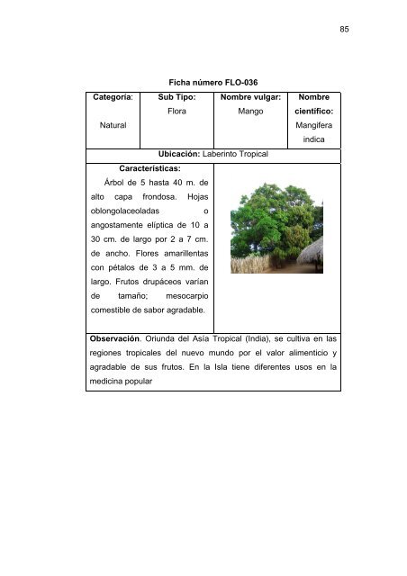 propuesta para mejorar el aprovechamiento ecoturistico de la ...