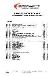 PROGETTO EASYKART - ROBERT karting