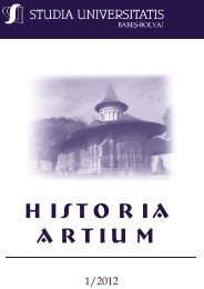 historia artium - STUDIA UNIVERSITATIS Babes-Bolyai