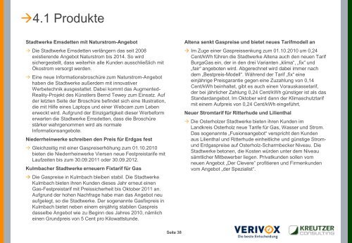 Verivox - Verbraucherpreisindex Strom (2009 ... - Kreutzer Consulting