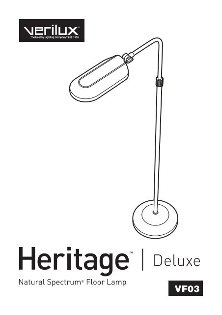 Vf03 Verilux Inc Vf03 Verilux Inc, Verilux Full Spectrum Floor Lamp