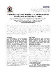 Preparation and Characterisation of PLGA-Nanoparticles containing ...