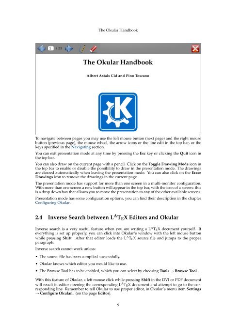 The Okular Handbook - KDE Documentation
