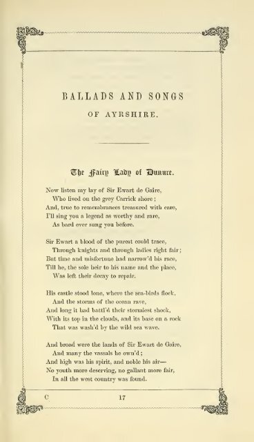 [A composite volume : containing The ballads and songs of Ayrshire ...