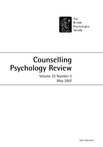 Counselling Psychology Review - Paul Barrett
